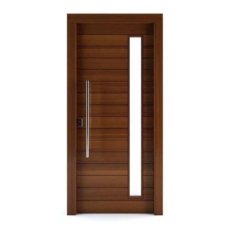 American designs style solid wood glass door entrance exterior wood door model