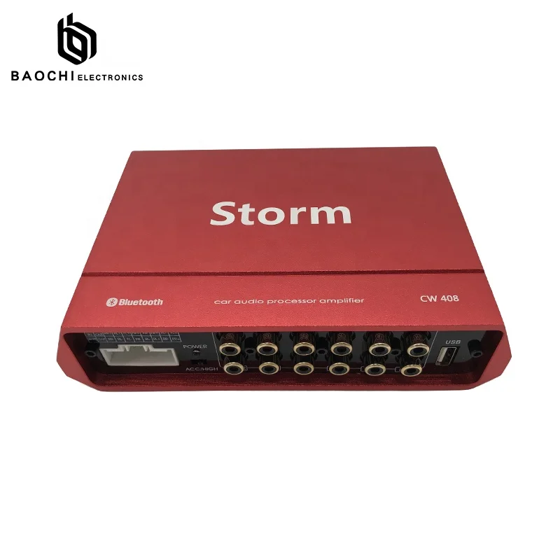 Good Quality 4 Ways Red New 12v Mono 3500 Audio Car Audio Dsp Amplifier