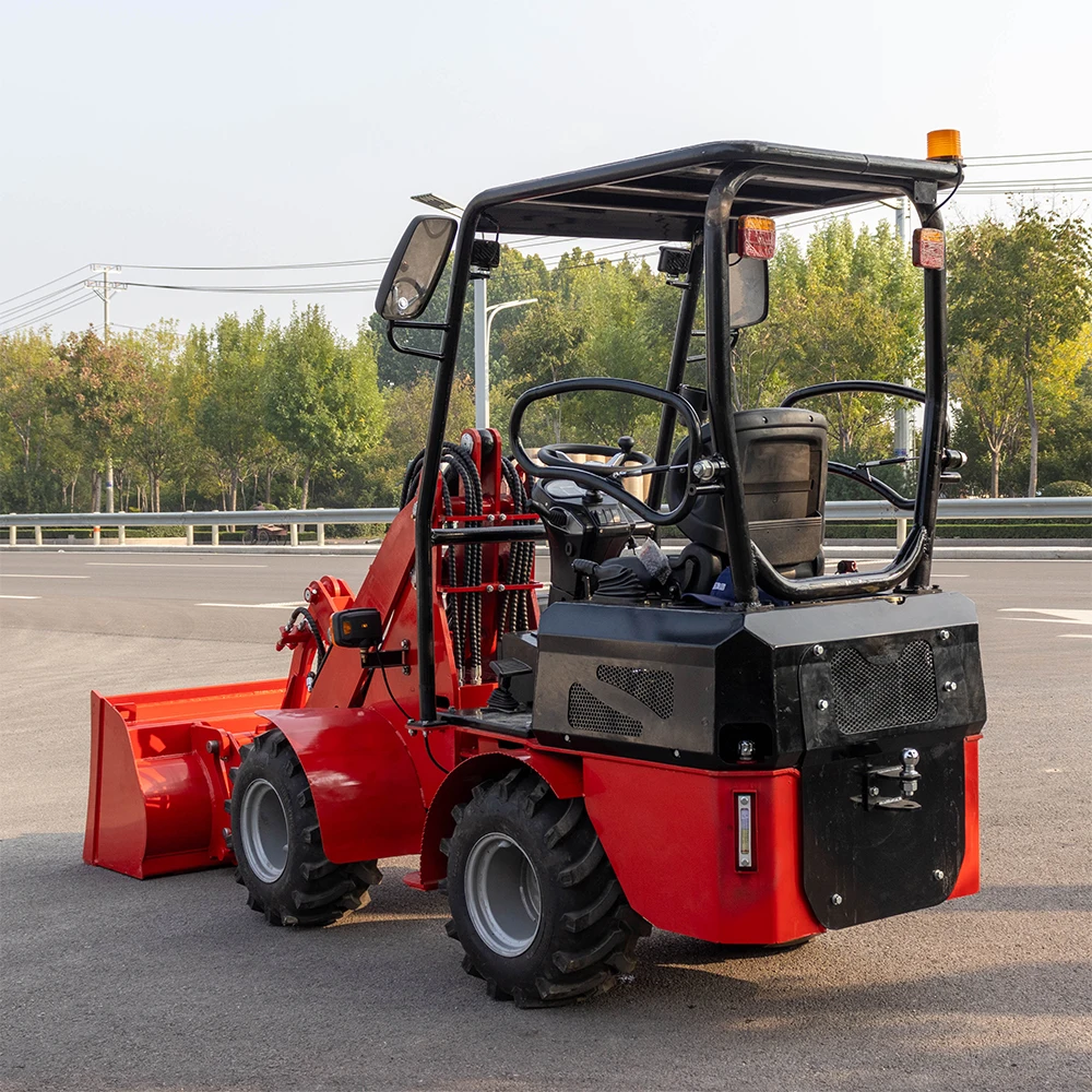 Factory Directly Battery Electric Mini Skid Steer Loader Under Construction Make Farm Wheel Loader
