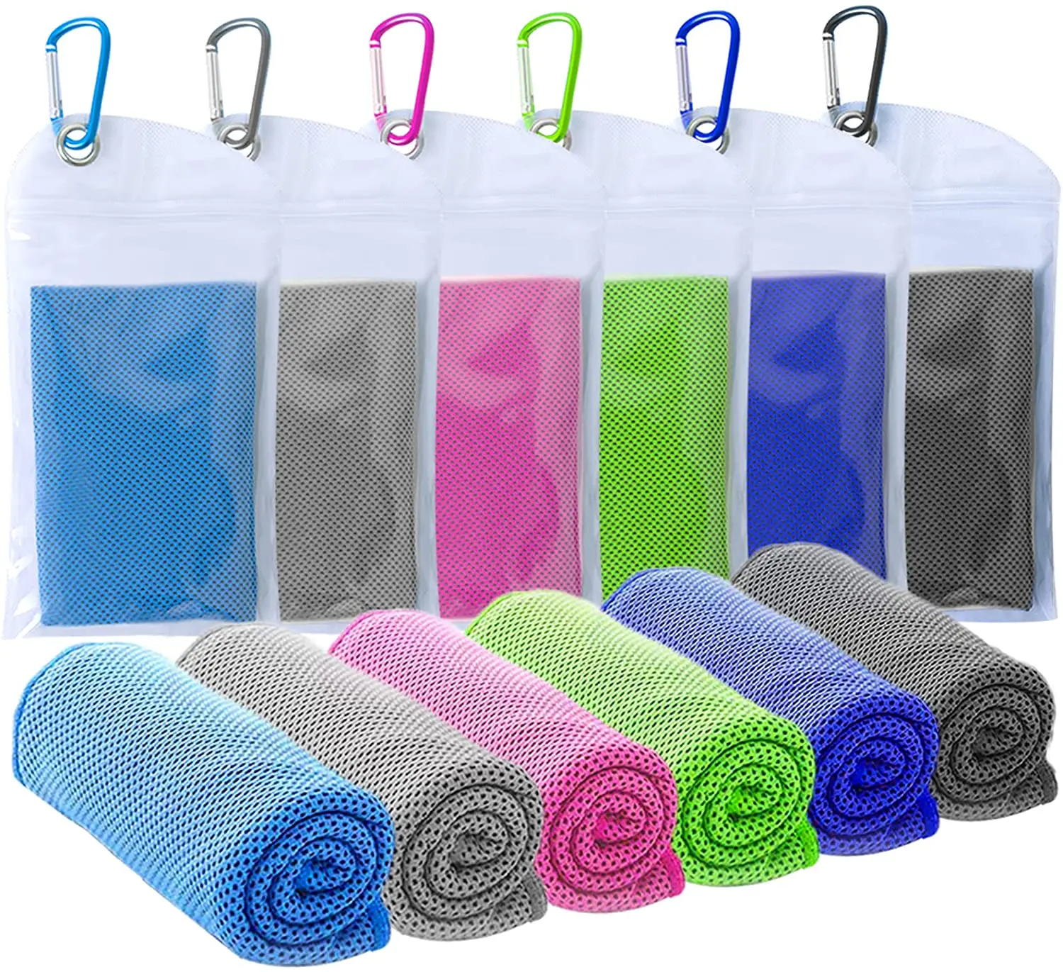 Factory direct sale cooling sports towel reusable packaging microfiber cooling towel
