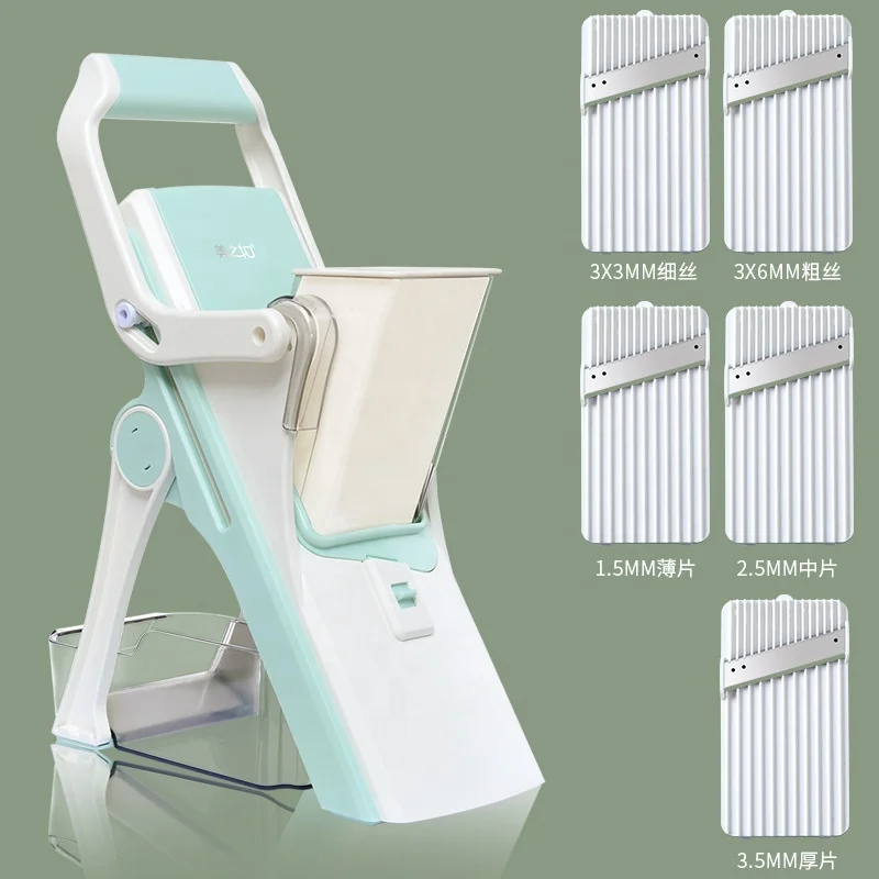 2021 New Hot Sale Once For All Multi-functional Pressing Handheld Vegetable Mandoline Chopper Fruit Slicer Food Cutter