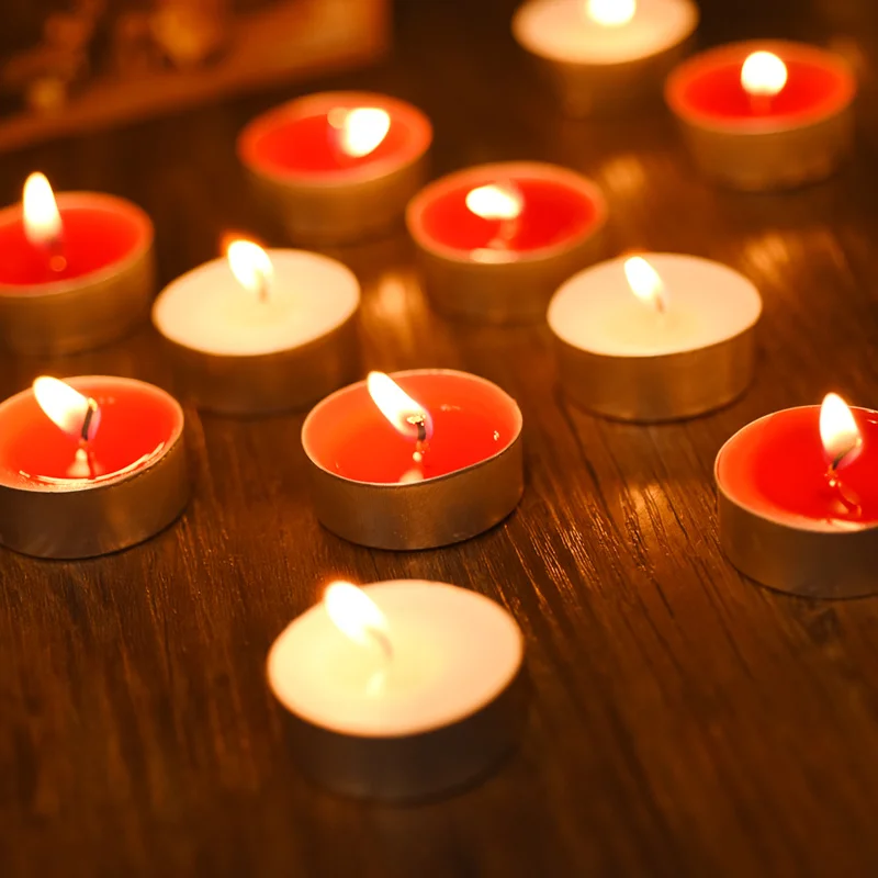 Best price tealight candle stock from factory with 2 Hour extended burn time, 50 pack