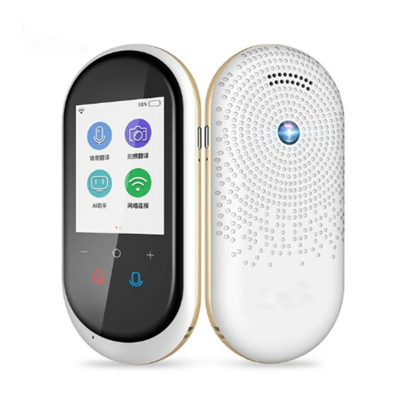 Интеллектуальный переводчик с искусственным интеллектом, 2,4 дюйма, 1200 мА · ч, 106 языков, перевод в реальном времени, Портативная точка доступа Wi-Fi для путешествий и бизнеса