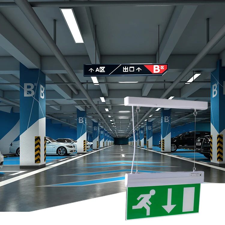 Emergency Light Customized Rechargeable Led Exit Light Sign For Emergency