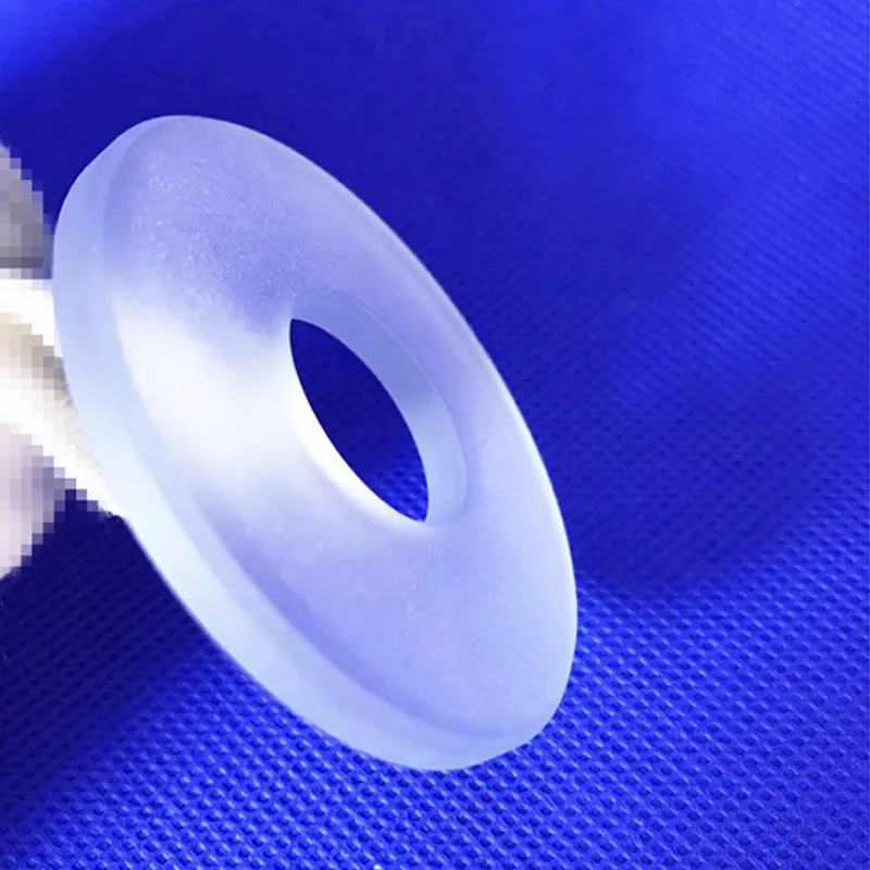 High precision custom machined quartz flanges quartz parts