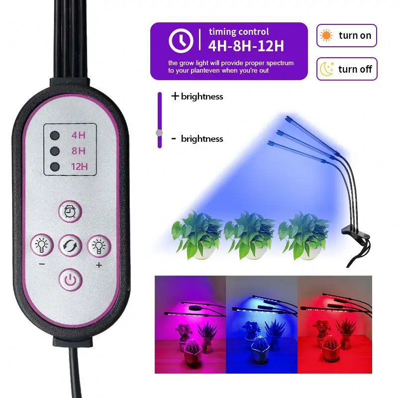 SML Indoor Dimmable Levels Phytolamps Plant Light Lights Grow LED Growing Energy Saving DC5V USB Plants Grow Light
