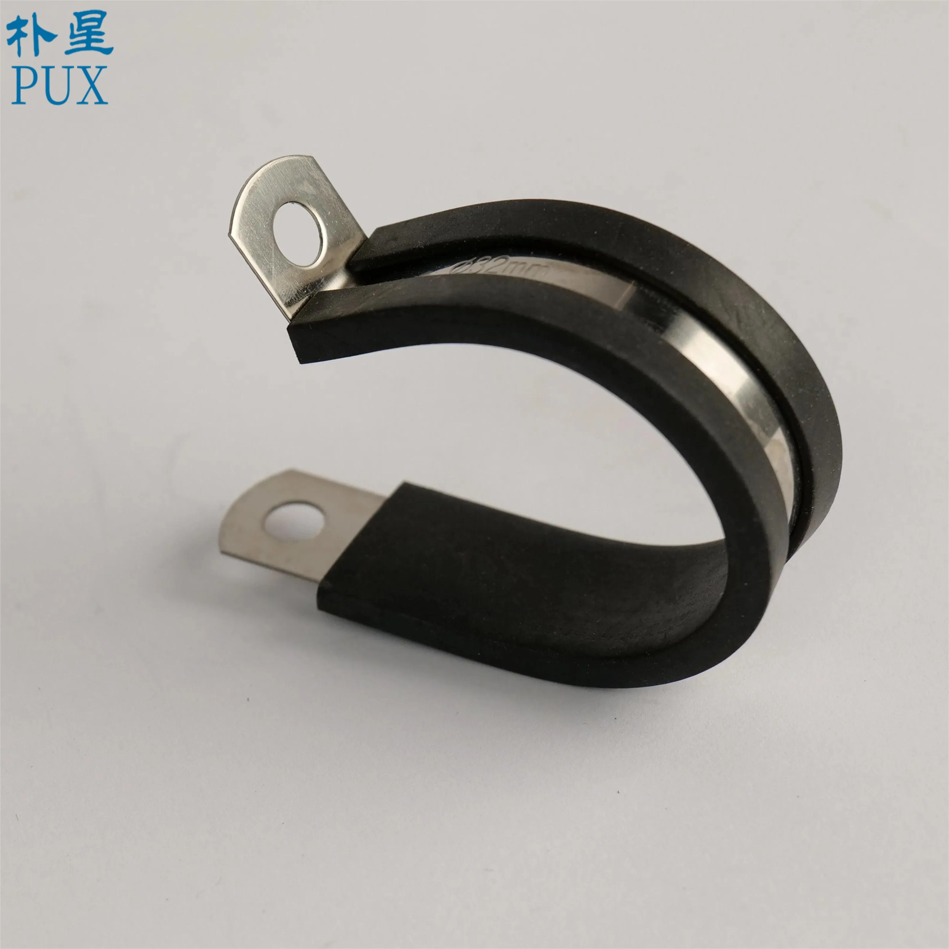 Трубопроводные зажимы из нержавеющей стали Пластиковые EPDM с резиновой подкладкой R зажим для шланга резиновым P-зажимом