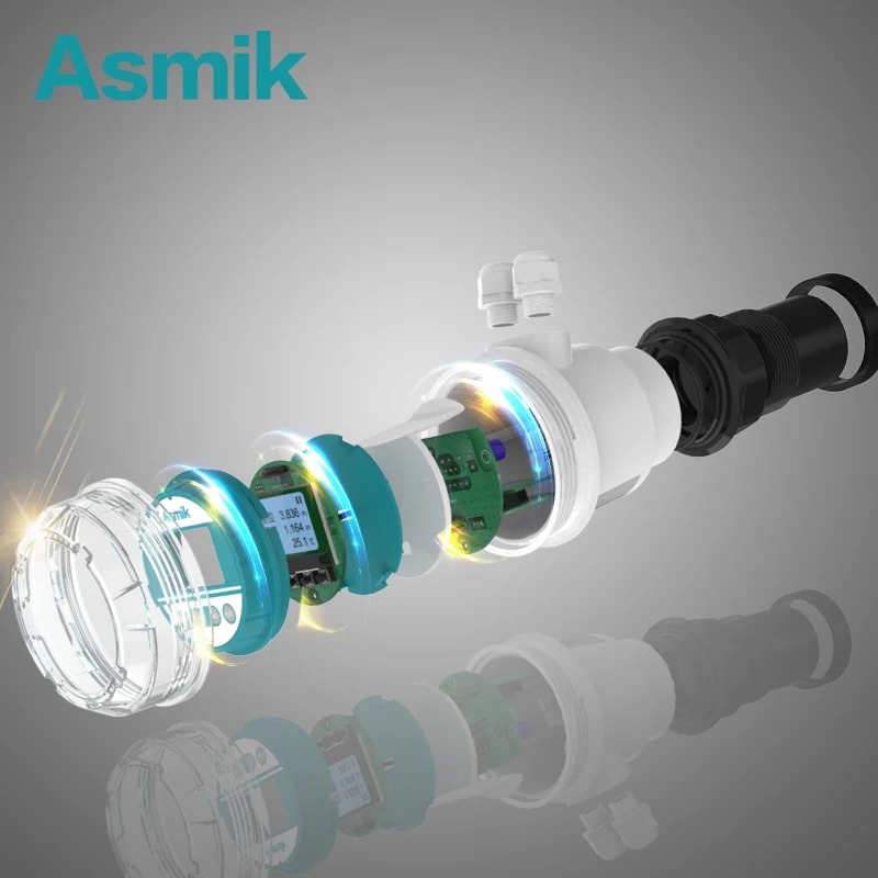  Бесконтактный ультразвуковой измеритель уровня Asmik 4-20mA RS485 10m