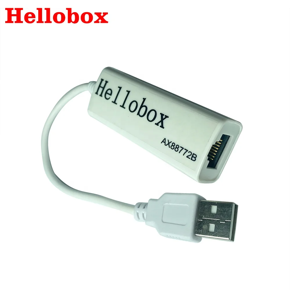 Адаптер USB-LAN для спутникового ТВ-приемника Hellobox AX88772, чип LAN, Кабель-адаптер RJ45