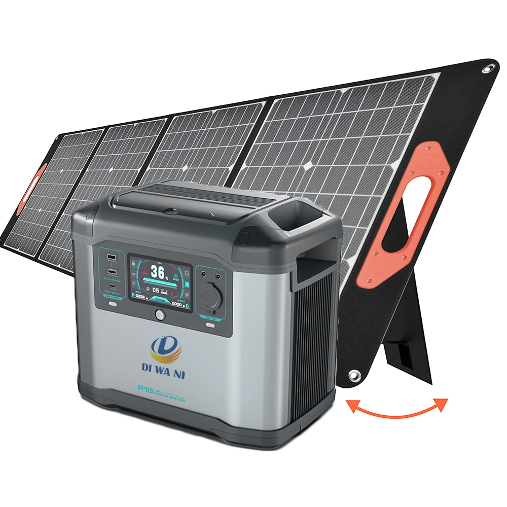 Diwani Portable Power Station 1500W Backup 1008Wh 278100Mah Power Bank For Outdoors Camping Travel Cpap Machine Emergency