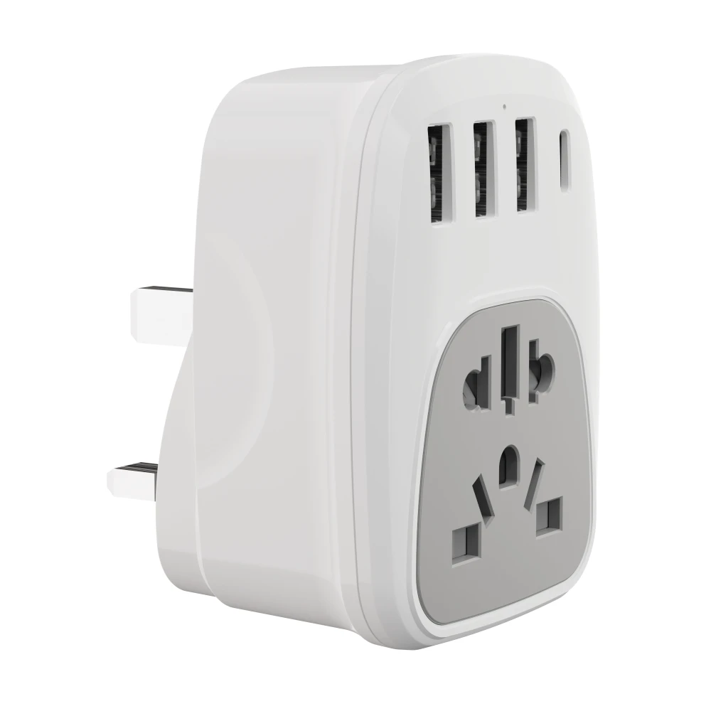 
New UK adapter Type socket Universal EU/AU/US to UK 3 pins plug travel conversion plug 