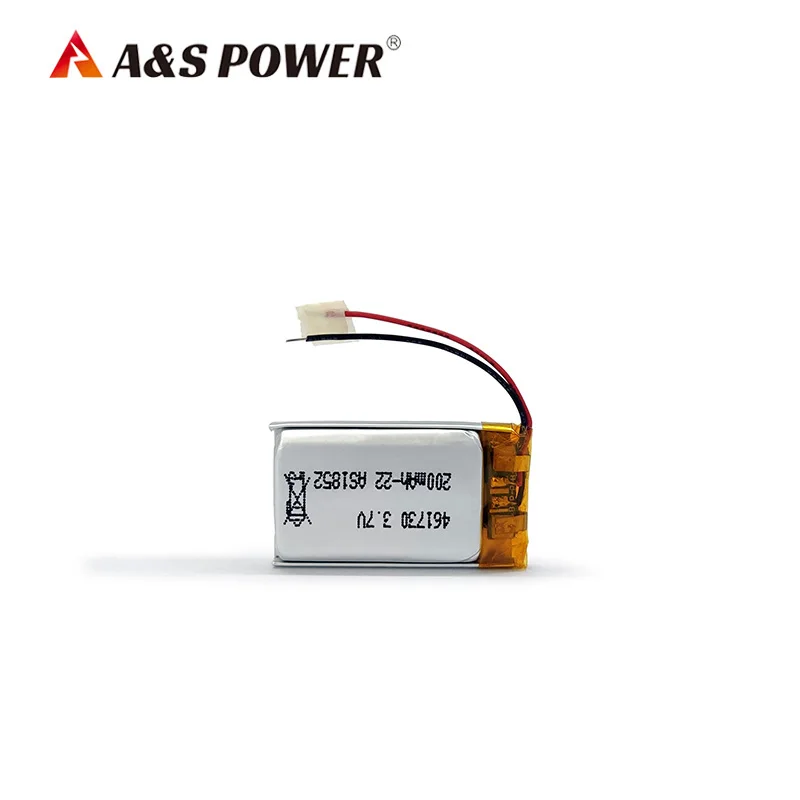 CB/KC/BIS/UL2054/CE Certifications 461730  3.7v 200mah Rechargeable Lithium Polymer Battery for  Headset/Speaker