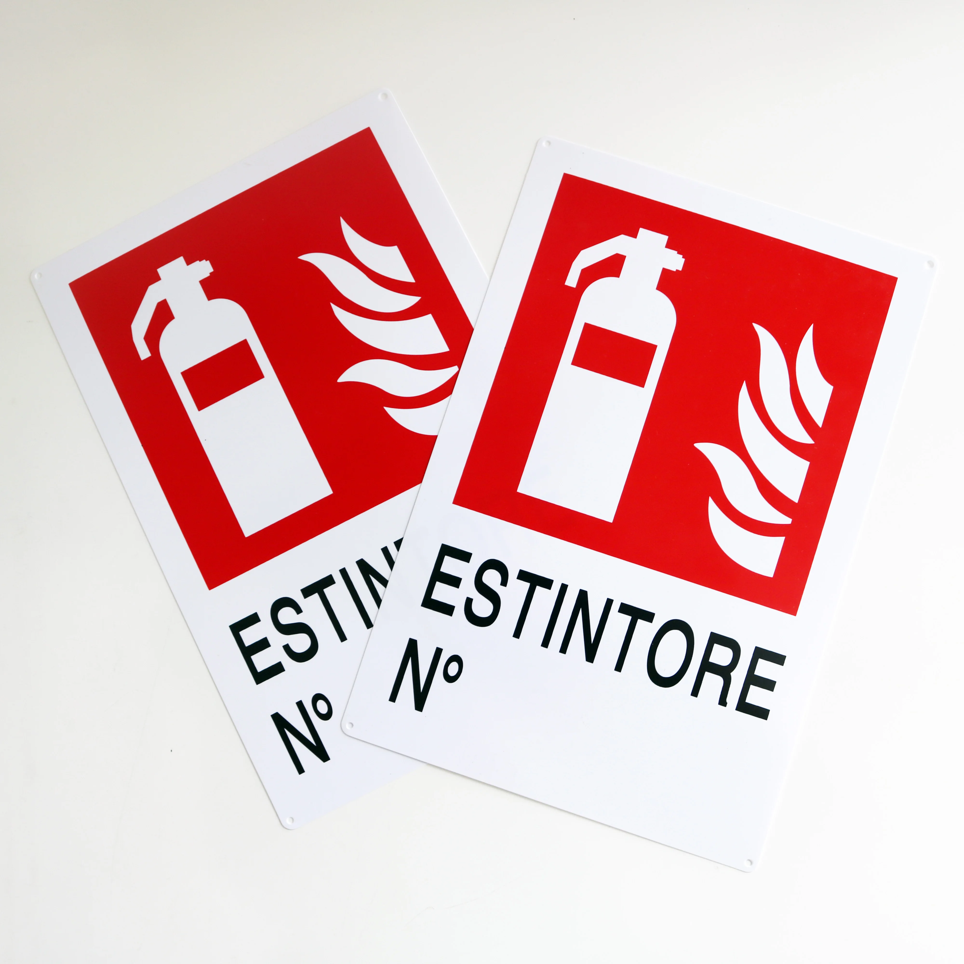 High Quality Custom Uv Resistant Plastic Pvc Fire Extinguish Safety Warning Sign Plate