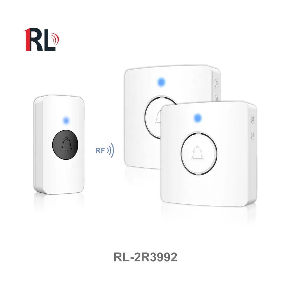 92 легко устанавливаемый Умный домашний водонепроницаемый беспроводной дверной звонок с Wi-Fi, беспроводной звонок переменного тока с двумя приемниками