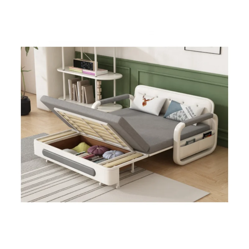 Low prices modern corner convertible folding sleeping sofa bed with storage multifunctional single double sofa bed