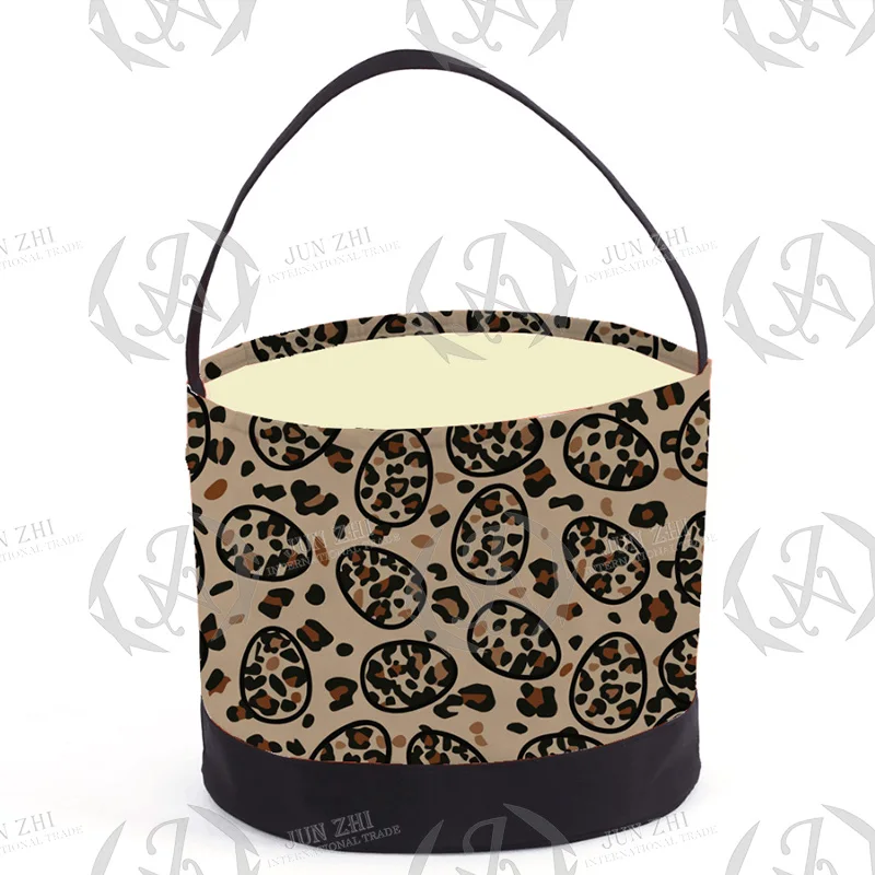 Custom Print Hot Selling Cute Easter Bunny Basket Monogram Easter Bucket