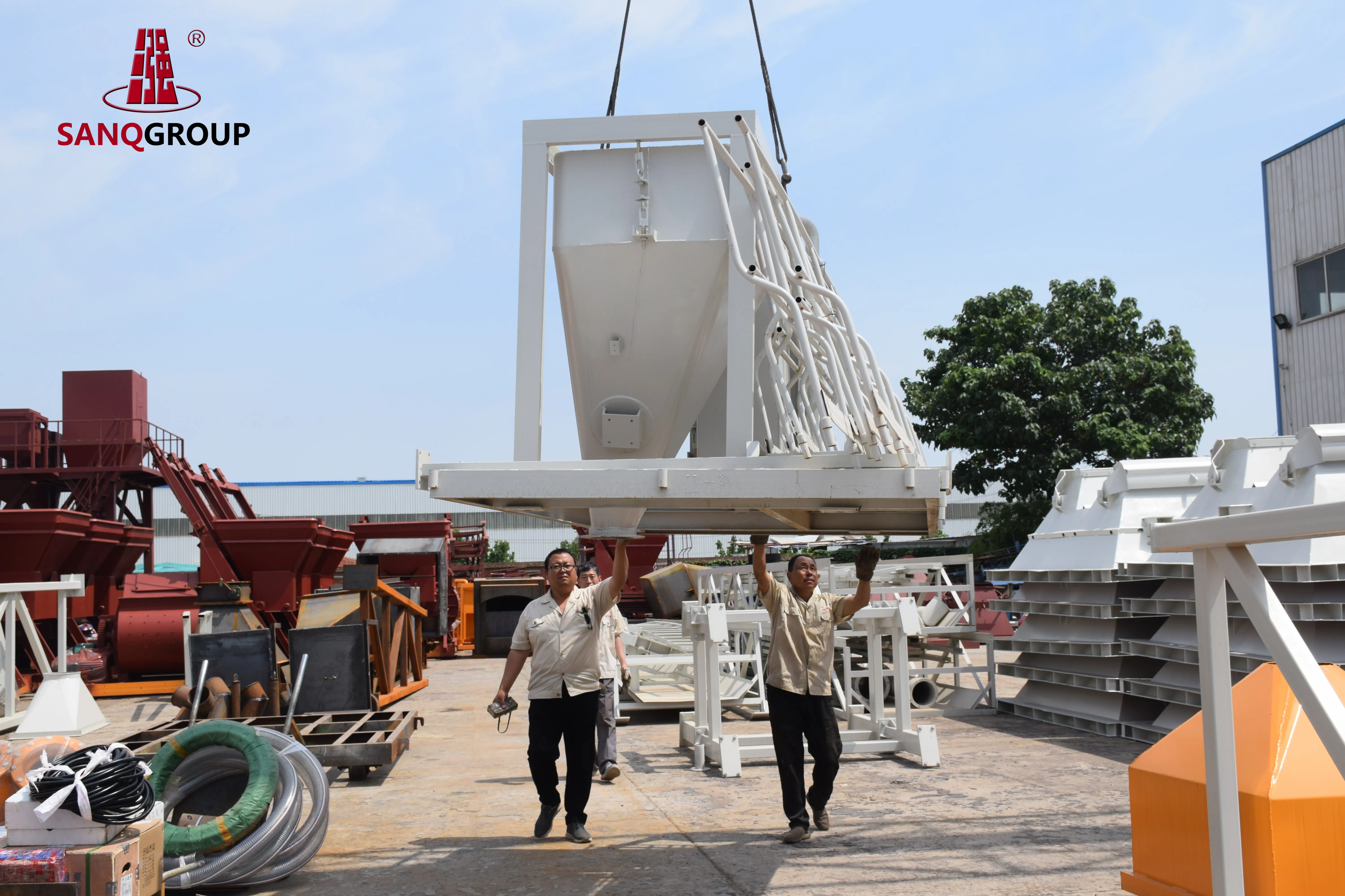 Fixed concrete batching plant Concrete cement mixing station concrete mixing plant for construction work