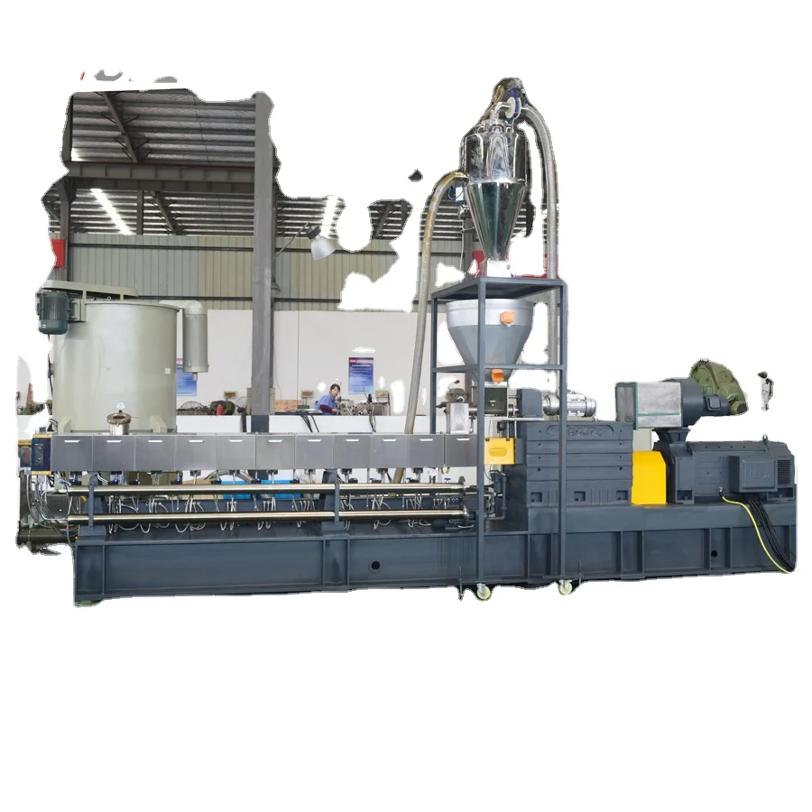 Машина для производства пластиковых гранул, двухшнековый экструдер с подводной гранулирующей линией для гранулирования PP PE PVC PC PS