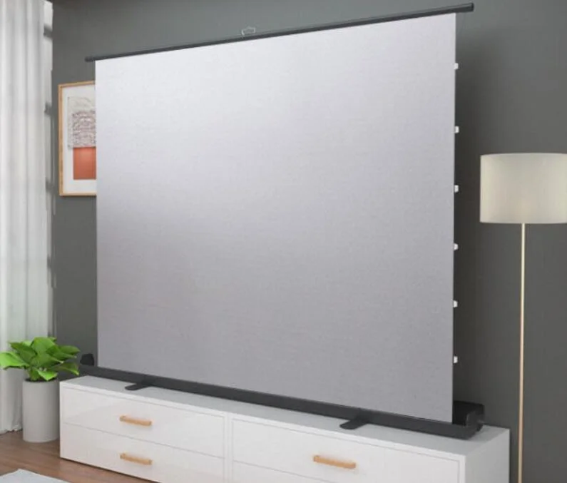 TELON, 100-150 дюймов, Электрический моторизованный проектор для пола, экран проектора для пола высокого качества