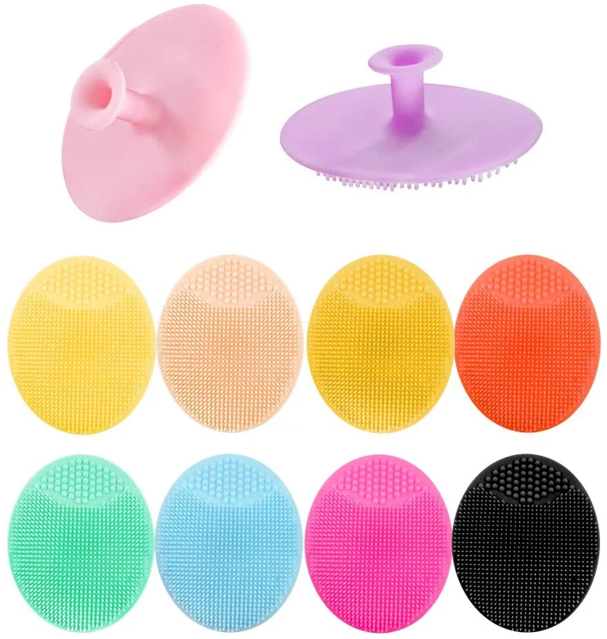 Face Cleaning Brush Facial Exfoliator Massage Machine New Handheld Mat Scrubber Silicone Soft Facial Face Wash Brush