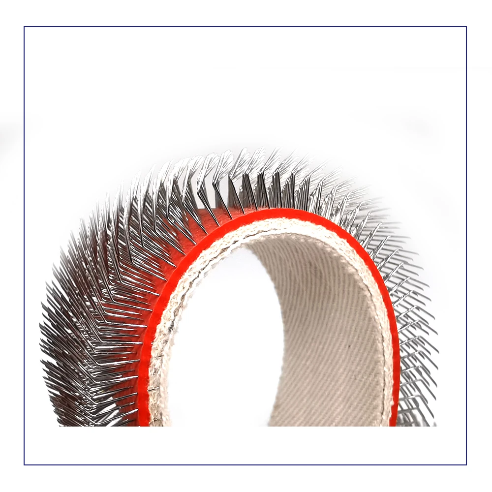 Flexible card clothing raising fillet RA-3 applicable for raising of wool fabrics