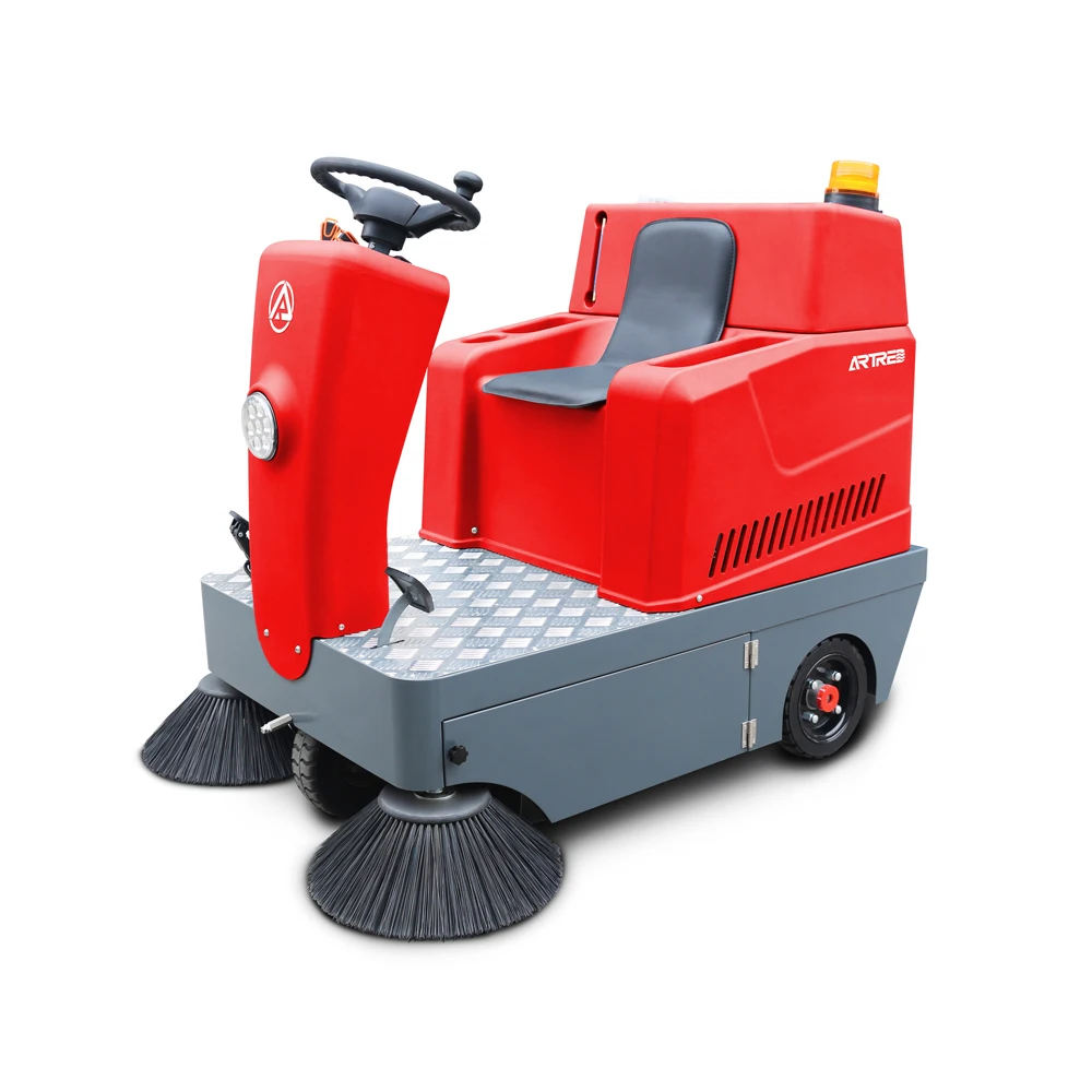 ARTRED factory high efficiency small street sweeper industria ride on road sweeping sweeper machine