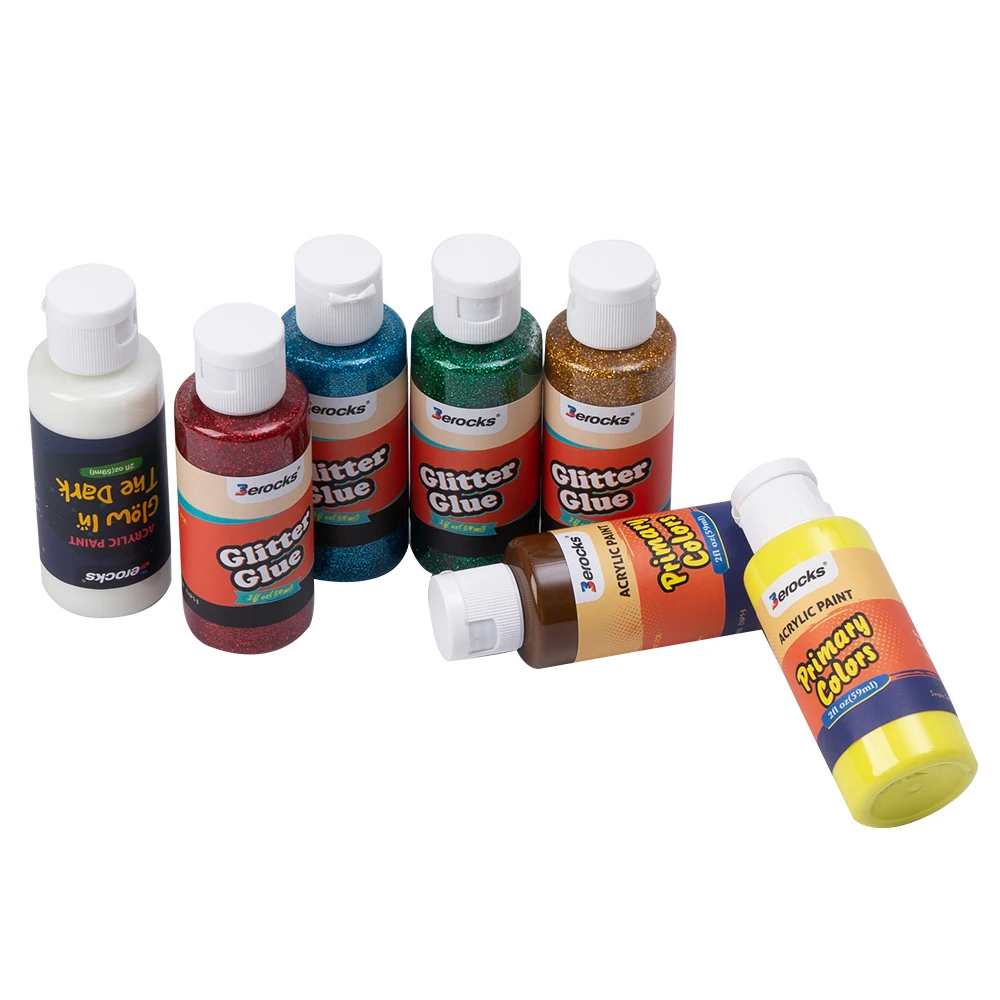 Colors Acrylic Paint Set 24 Colors 2 Ounce  Acrylic Paint Set For All Kinds Of Surface