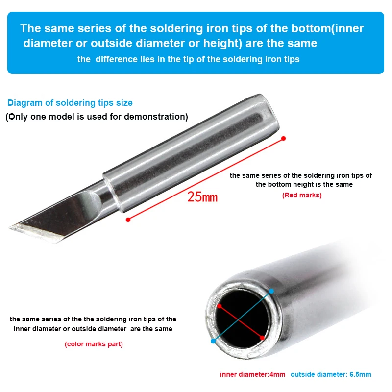 High Quality Long Life 900M-T series Soldering iron  tips for 936 soldering station, 908 soldering iron