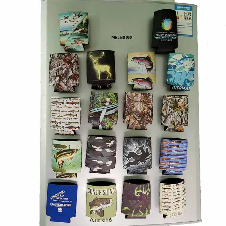 UOO OEM RPET Recycled Neoprene Available 330ml Custom Printing 3 Magnets Various Neoprene Can Cooler Magnetic