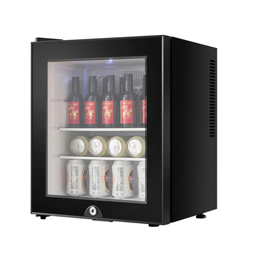 Домашняя горизонтальная барная стойка с 2 стеклянными дверцами, стол для коммерческих напитков, пива, дисплей, холодильник, холодильник, охладитель со светодиодной подсветкой