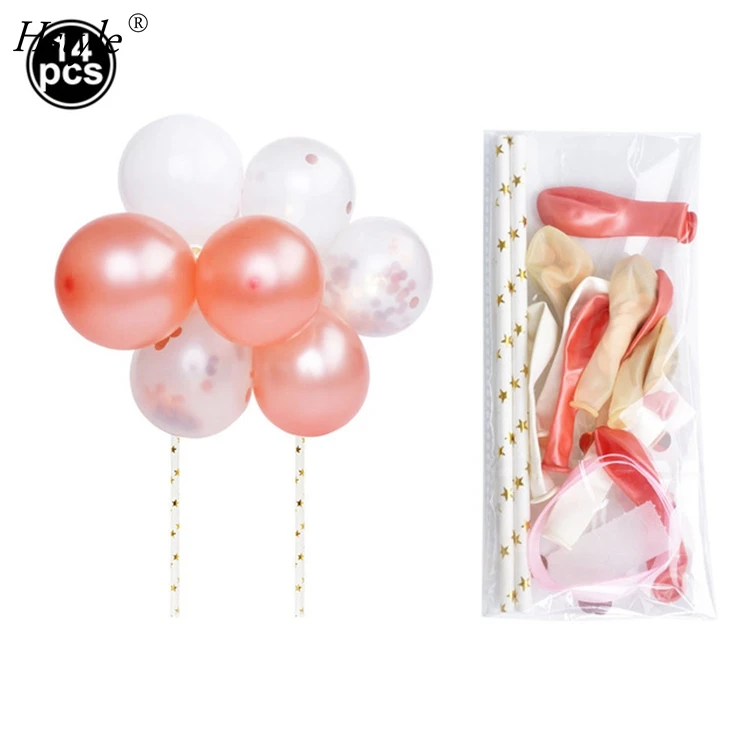 Настраиваемый воздушный шар, облако, торт, Топпер, мини-воздушный шар, гирлянда, торт, Топпер, 10 шт., 5 дюймов, воздушные шары для дня рождения, Baby Shower SET0641