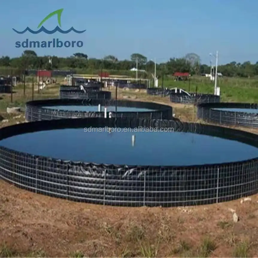 SDM Custom 10000 liter big round PVC tarpaulin fish tank of aquaculture fish pond