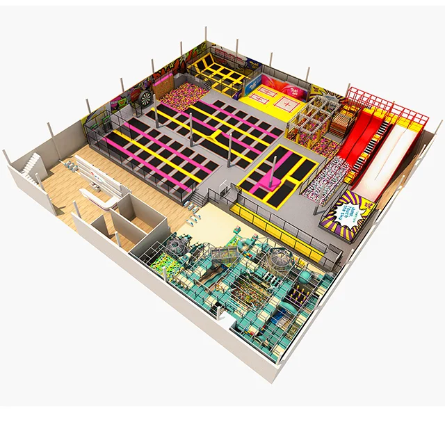 
New product sport jumping children indoor playground trampoline park for OLOPLAY 