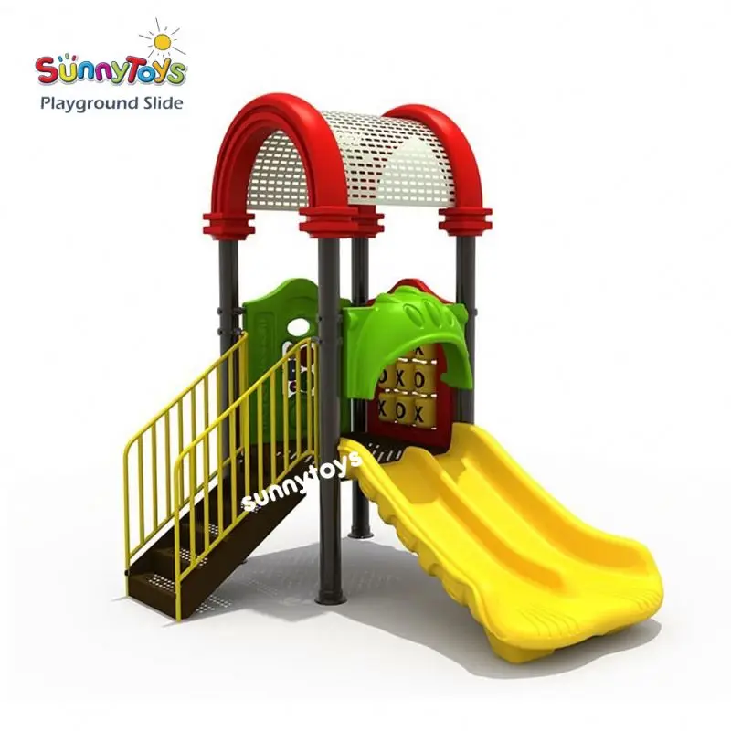 Kids playground outdoor pirate ship kindergarten gymnastics game set plastic playground slide