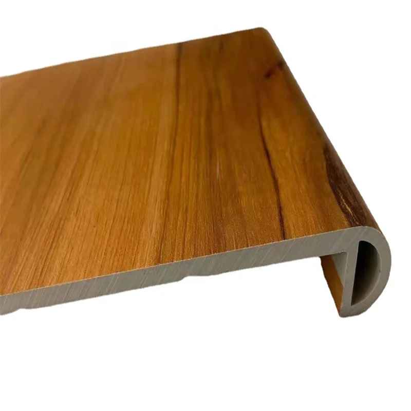 SPC Flooring Spare Parts Customized Size Spc / PVC / WPC Skirting Moulding Decorative Frame Line Skirting Baseboard Siding Board