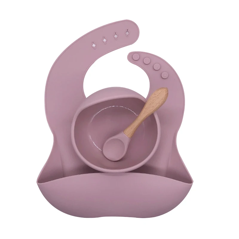 
2020 baby product gifts sets plate bowl silicone bib and plate set including silicone bowl and silicone plate 