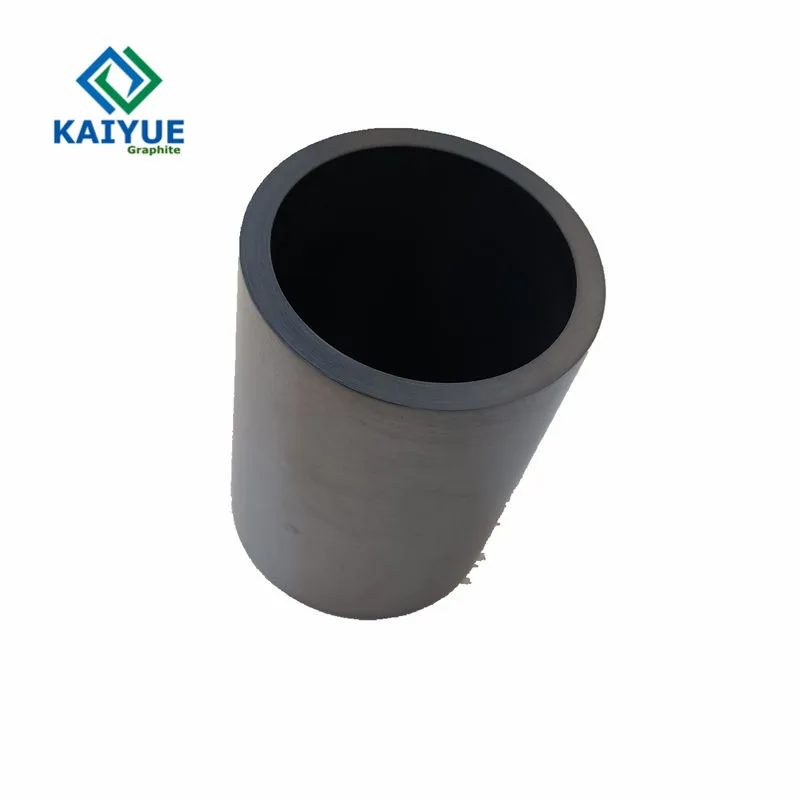 Hot sale high quality long using life foundry graphite cylinder crucible for melting metal  graphite crucible for furnace