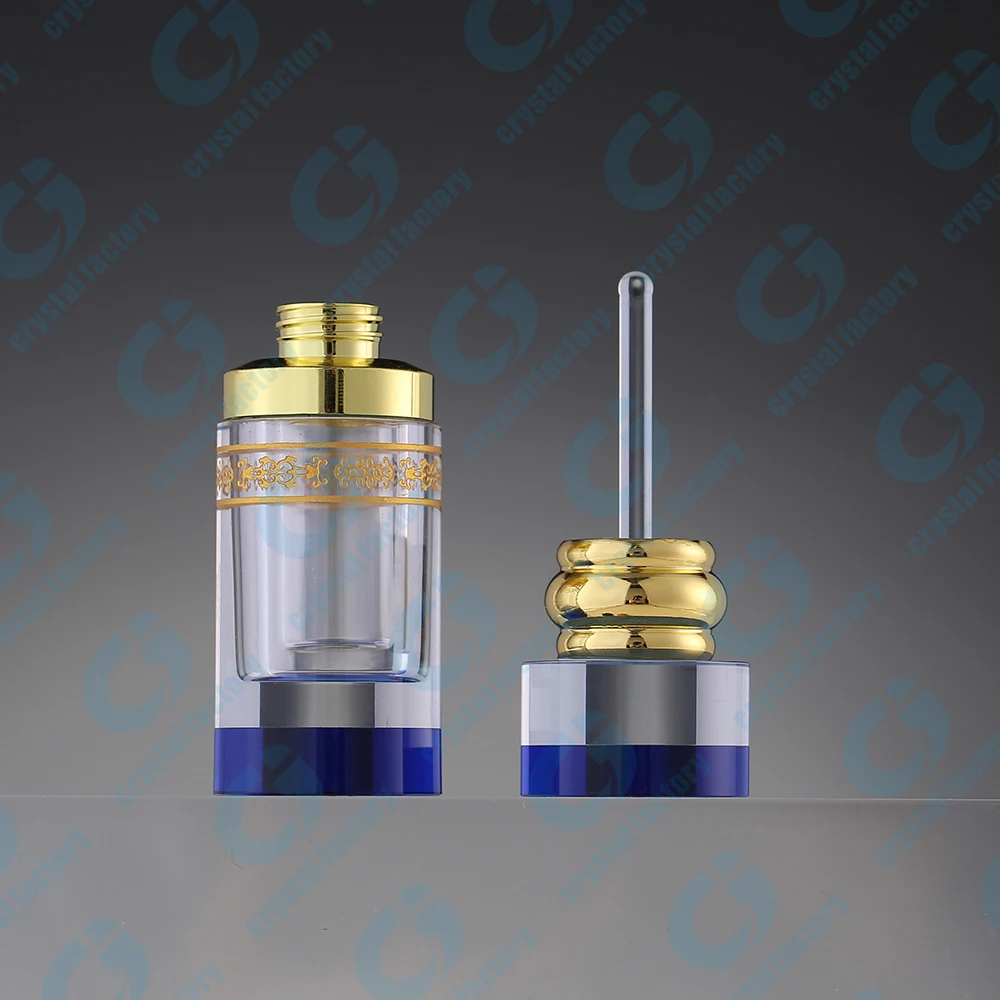 CJ-3ML 6ML Empty Arabic Tola Decorative Fancy Dubai Attar Crystal Perfume Essential Oil Bottles