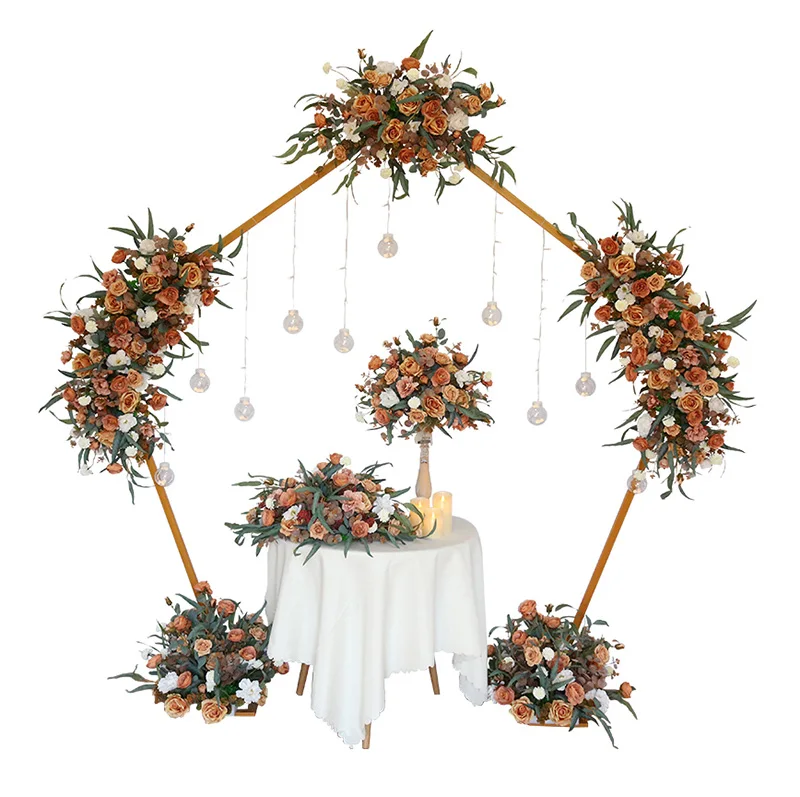 New Wedding themes Flowers Ball Row Set Wedding Arch Stand backdrop Beautiful flower arch for wedding