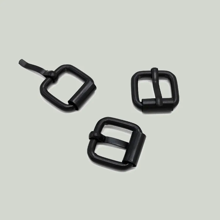 DWDP Black 15mm 25mm 32mm Single Needle Rollers Heel Rod Pin Belt Buckle
