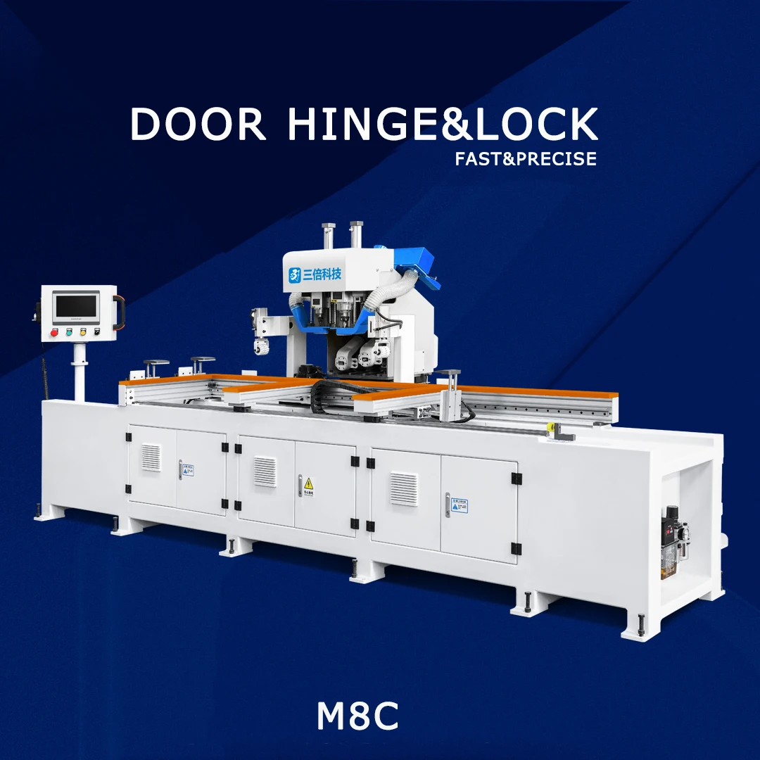 Woodworking machine for door automatic door production machine for door lock and hinge