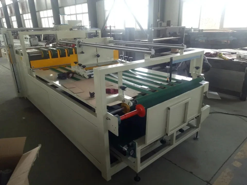 Полуавтоматическая Складная склеивающая машина MJZXJ -2 для машины по производству гофрированных картонных коробок