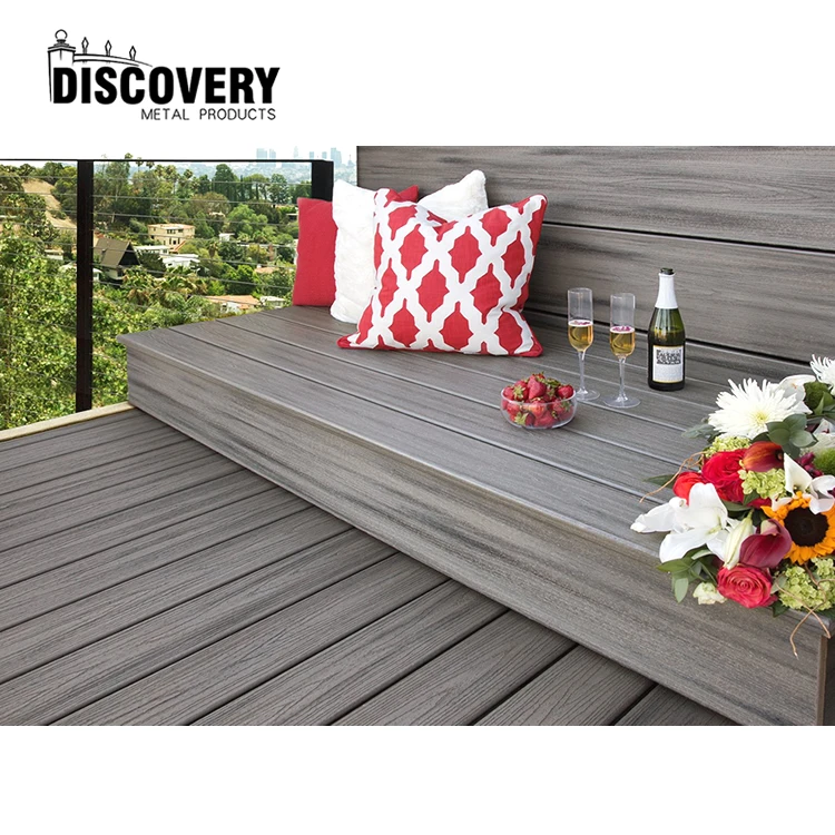 easy installation wood plastic composite outdoor decking board decking wpc floor deck