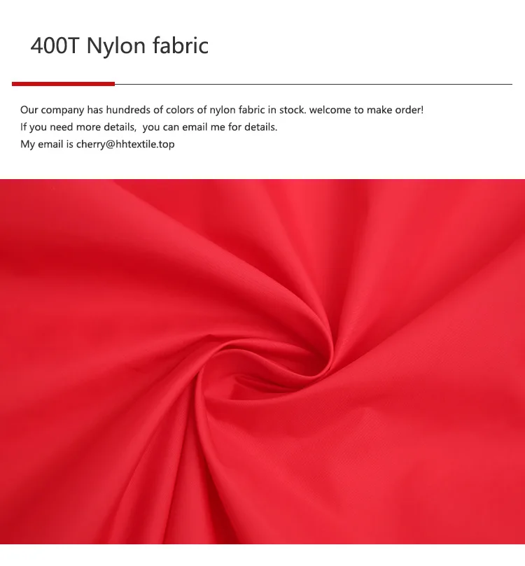 Pu Fabric For Raincoat 400t 100% Nylon Fabric
