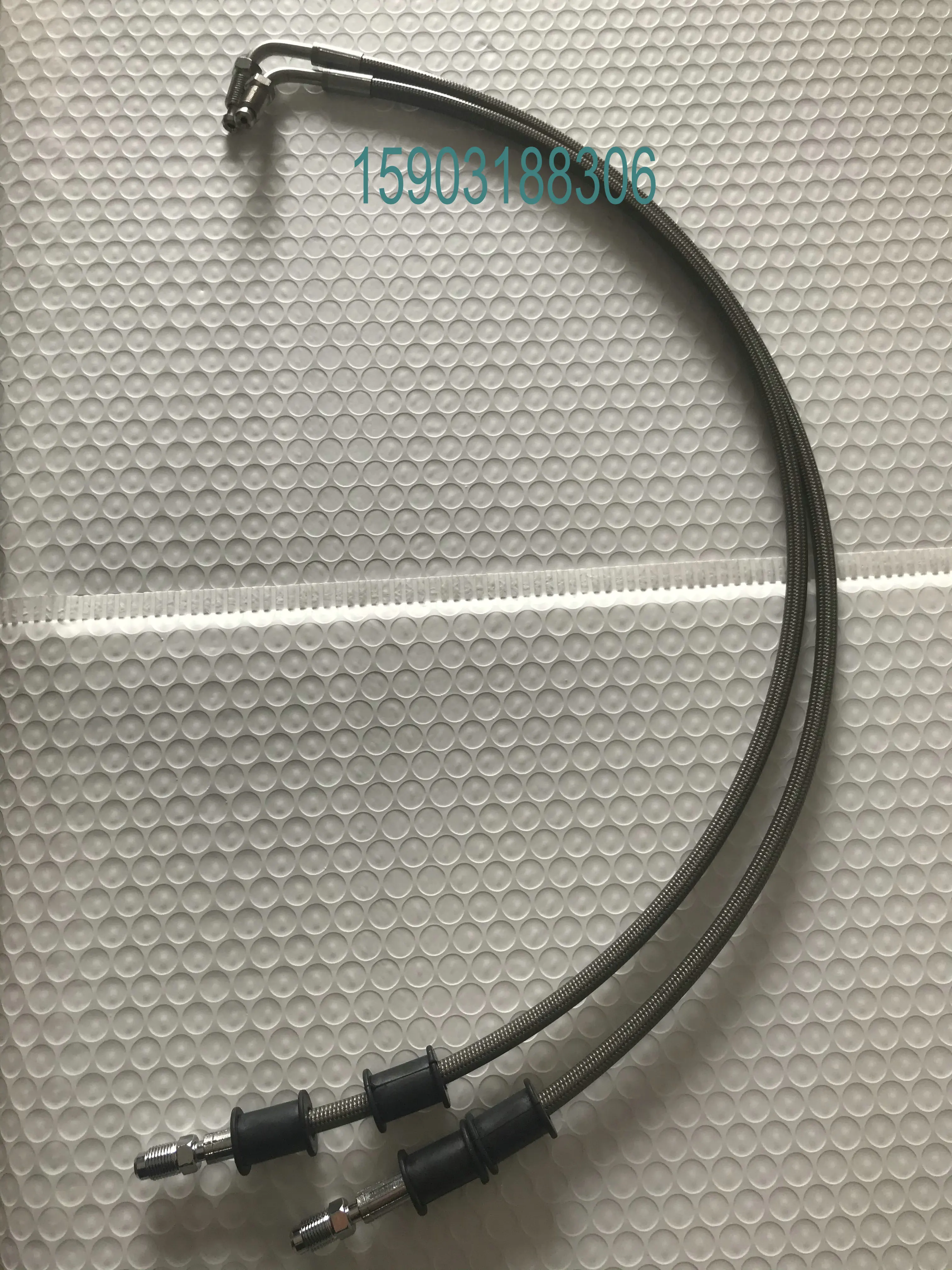 Автозапчасти, Тормозная Линия для мотоцикла, оплетка из нержавеющей стали, ПТФЭ труба с M10X1, штекерные фитинги