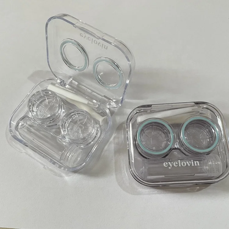 Women Contact Lenses Case Student Contact Lens Containers Daily use Easy Carrying Plastic Contact Lens Box A-600