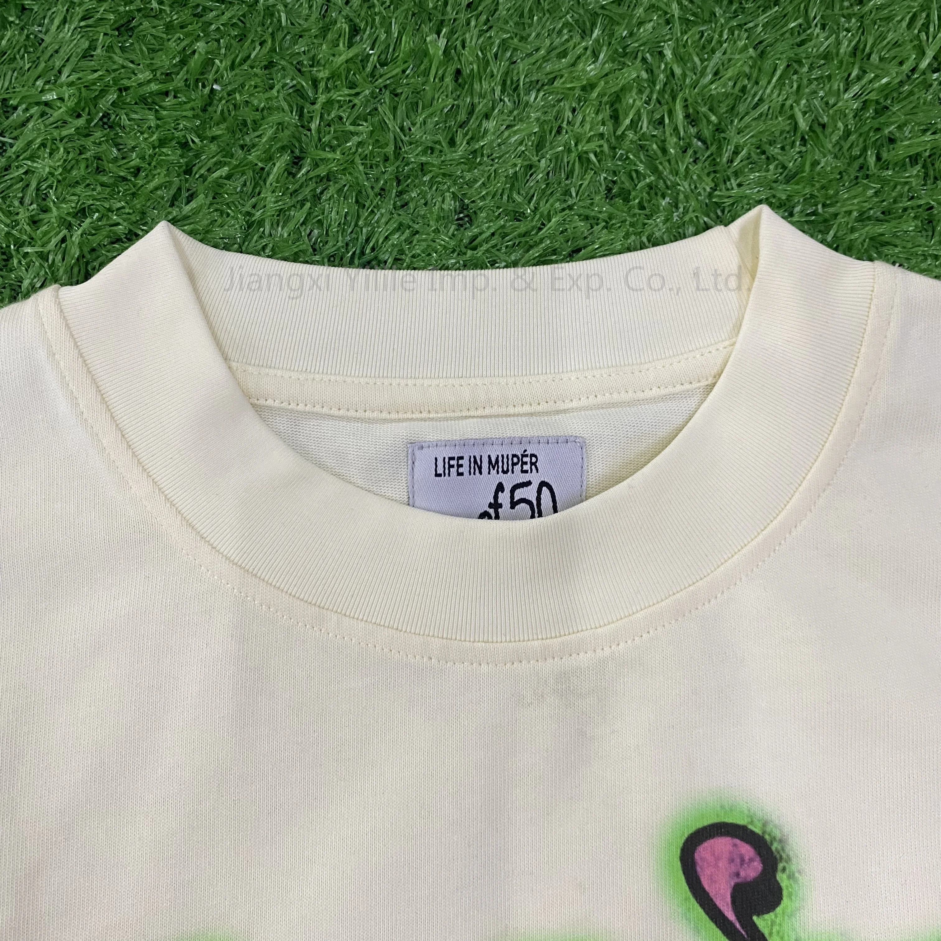 TS2964 Summer custom dtg heavyweight boxy fit cropped t-shirt high quality shirts for men custom pure cotton oversized t shirt