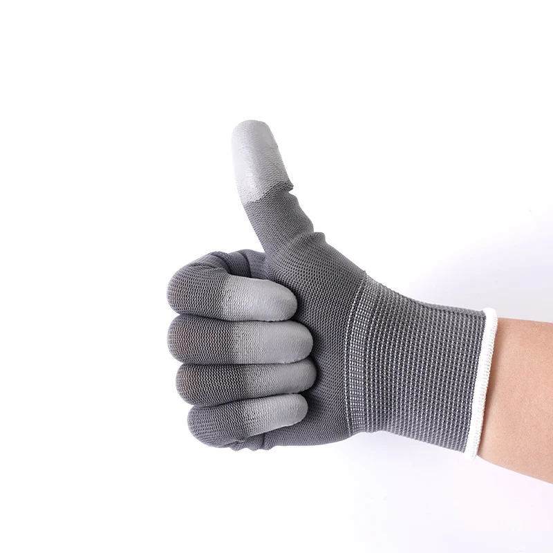 Custom Men Work Gloves Garden Construction Hand Gloves PU Coated Working Safety Cut Resistant Gloves