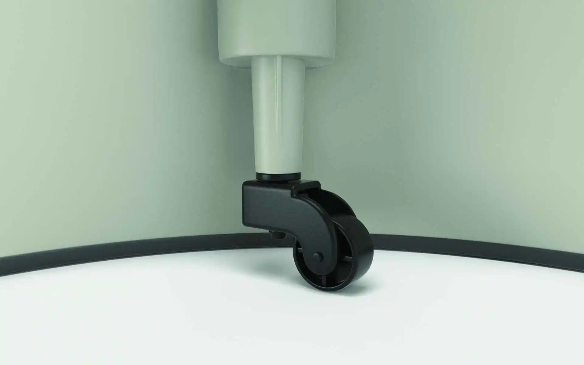 TWINCO Factory hot sale Step Stool TUV GS Certificate  2-Steps Round Rolling Kick plastic Step Stool with wheels