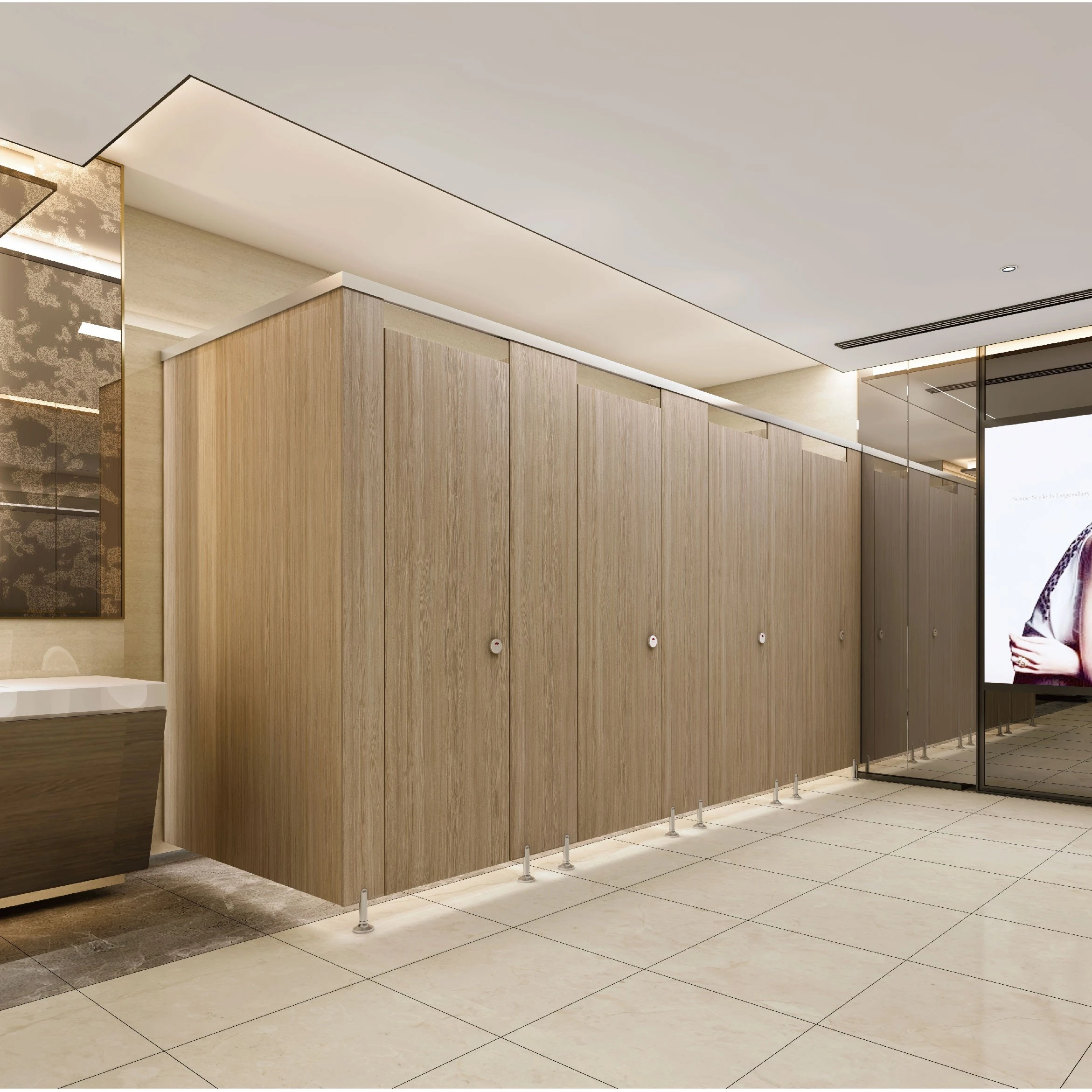 AOGAO  Waterproof Toilet Cubicles  Hpl washroom partition